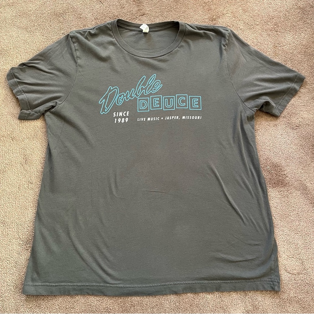 2/$20 Canvas Bella+Canvas Men’s Road House Double Deuce Short Sleeve T-Shirt XL
